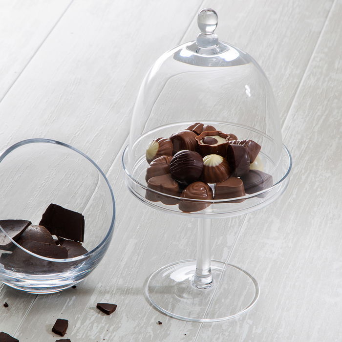 Avet Pastelera con Pie y Tapa 15 cm Cristal Avet Pastelera con Pie y Tapa 15 cm Cristal